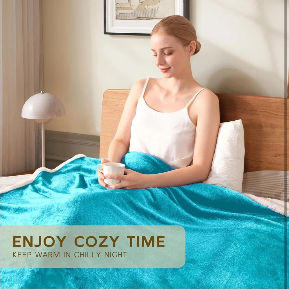 Luxurious Sherpa Fleece throw Blanket
